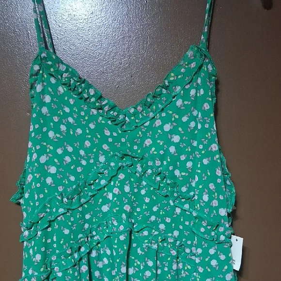 *Sold* No Boundaries Green Floral Dress Size Xxl 19 - Picture 2 of 5